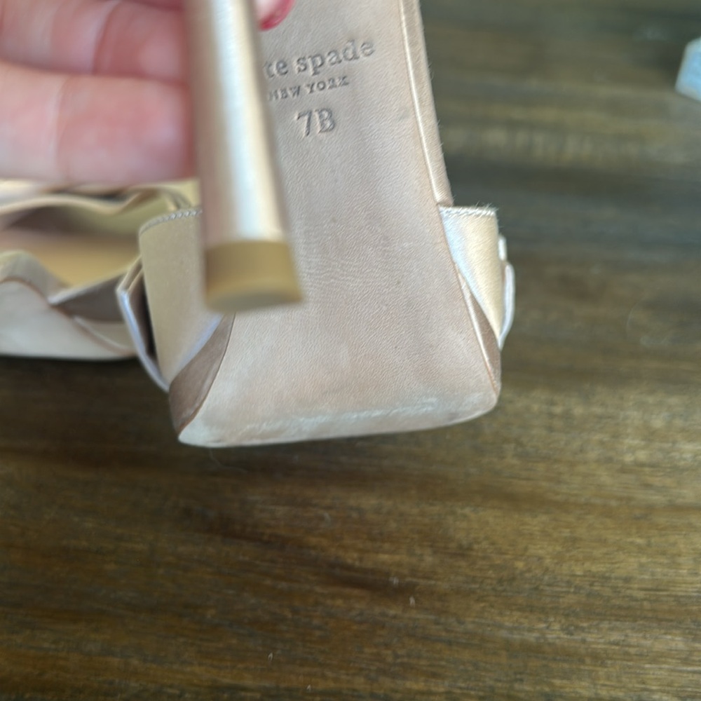 Kate Spade Satin Bow Heels - Champagne - Picture 5 of 6